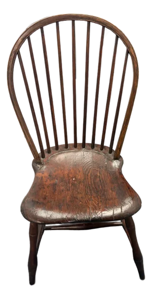 Antique Bow Back 9-Spindle American Windsor Chair