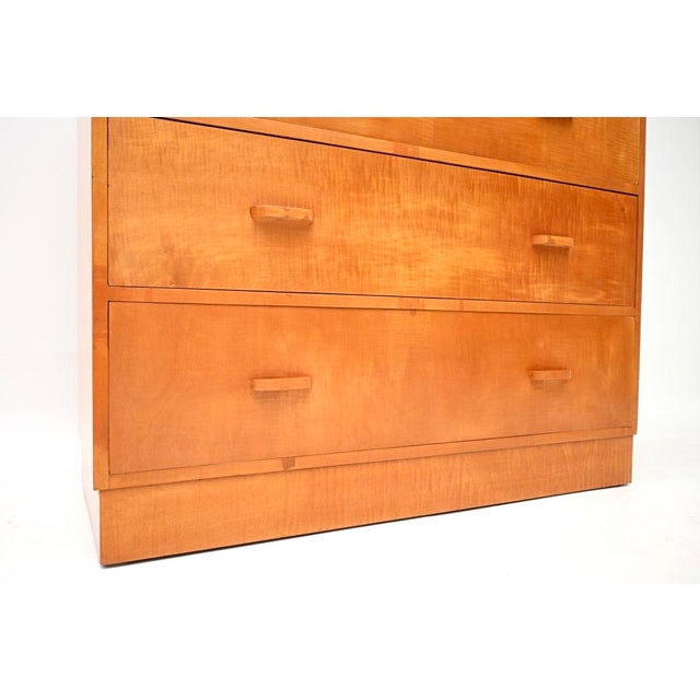 Art Deco Satin Birch Chest of Drawers, 1930 For Sale - Image 10 of 11