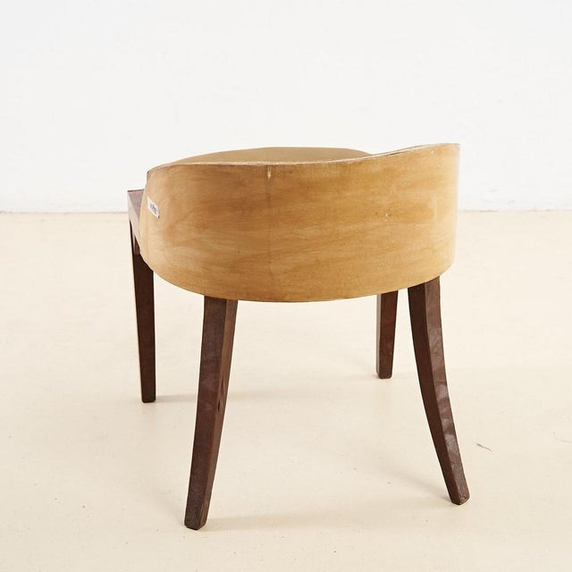 Art Deco Armchair in Wood For Sale - Image 3 of 5