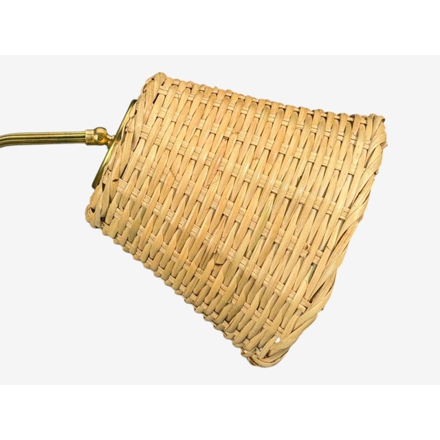 Wood Laoni Belysning, Swedish Modern, Floor Lamp, Stained Wood, Brass, Sweden, 1960s For Sale - Image 7 of 14