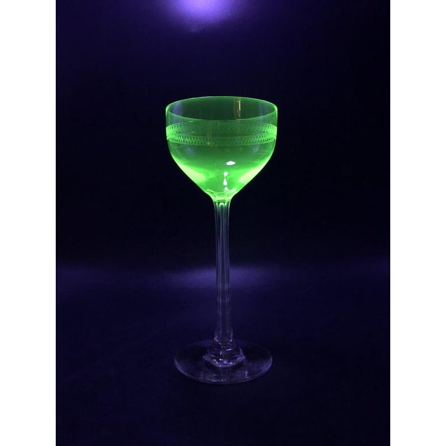 Antique Glass Dome Wine Glasses, 1890s, Set of 5 For Sale - Image 3 of 18