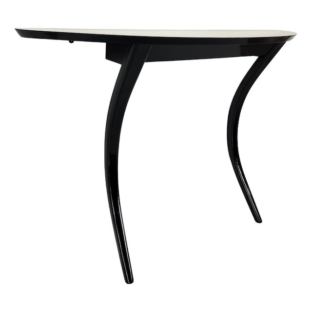 Vintage Demi-Lune Console Table, 1950 For Sale