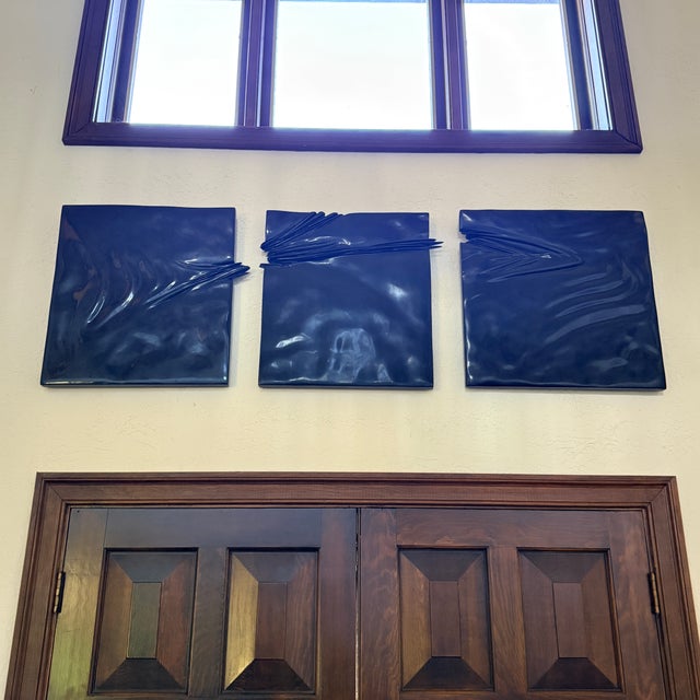 Mid 20th Century Steven Meyers Carrara Marble Triptych For Sale - Image 5 of 10