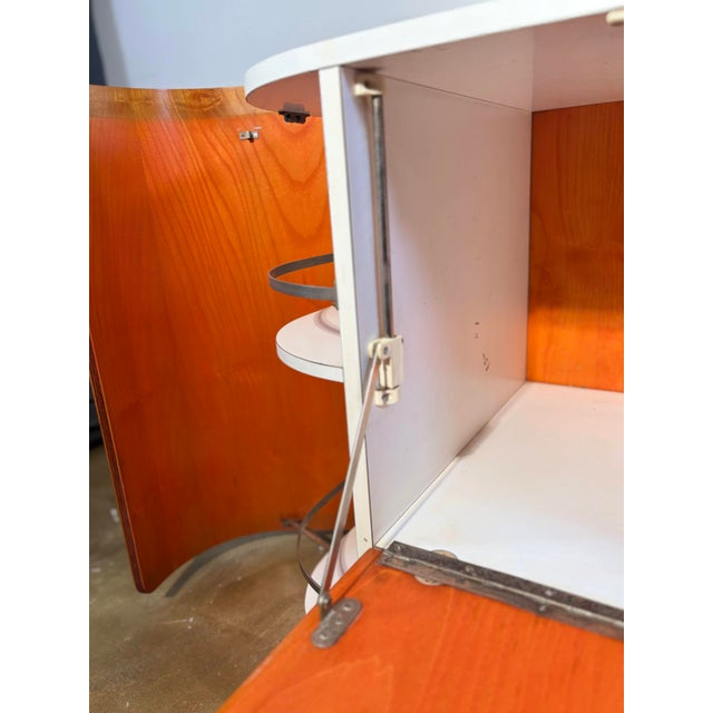 A rare rolling bar cart, also known as a Dry Bar Cart, an iconic creation by the renowned Milanese architect and designer...