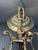 Late 19th Century Beautiful Guilt Bronze Three Lamp Lantern Chandelier With Hand Cut and Etched Glass For Sale - Image 9 of 12