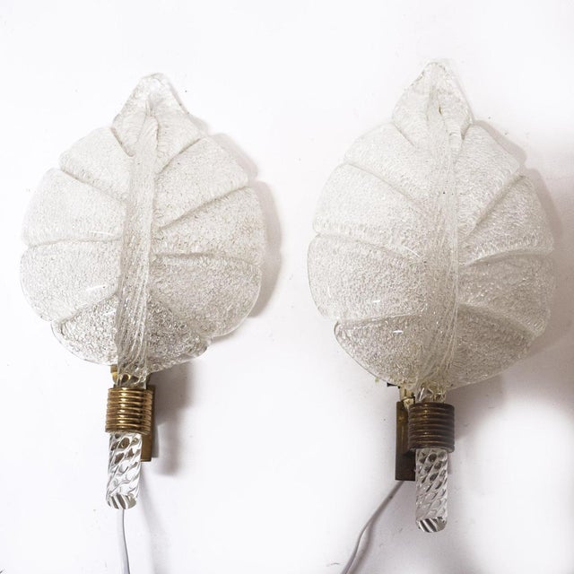 Murano Glass Sconces attributed to Barovier E Toso, 1960s, Set of 2 For Sale - Image 13 of 13