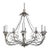 Iron Chandelier With Distressed Whitewash Finish by Miamar Home For Sale