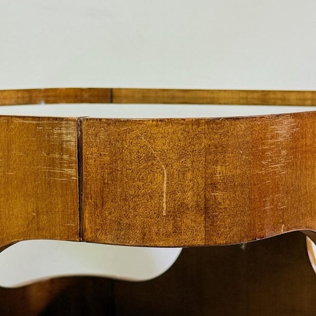 Brown Vintage Space Age Sculptural Coffee Table in Curved Wood, Italy, 1970s For Sale - Image 8 of 18