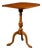 Antique Flamed Maple Tilt-Top Table on Tripod Base With Tiger Grain For Sale
