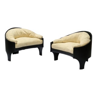 A Pair of Henry Glass Island Lounge Chairs For Sale