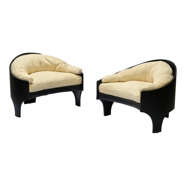 A Pair of Henry Glass Island Lounge Chairs For Sale