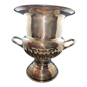 Vintage Leonard Silver Plate Trophy Urn Champagne Wine Ice Bucket Vase 10"