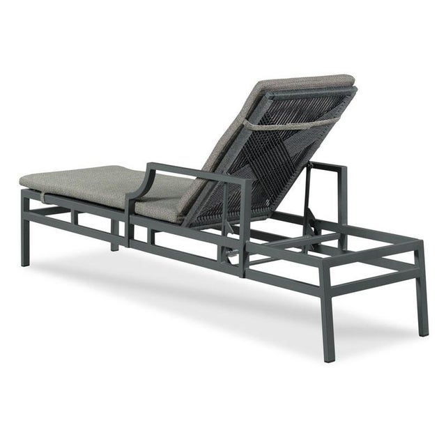 Contemporary Bellevue Outdoor Metal Chaise For Sale - Image 3 of 4