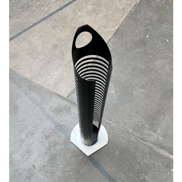 Postmodern Metal and Marble CD Rack Tower, 1980s For Sale - Image 17 of 18