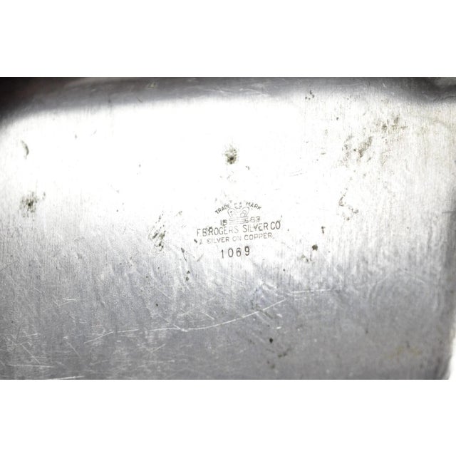 Silver Vintage Fb Rogers English Regency Style Silver Plated Candy Trinket Dish For Sale - Image 8 of 10