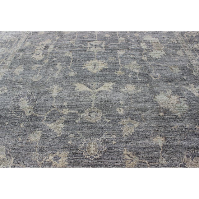 Ivory Angora Large Oushak Rug by Keivan Woven Arts 11'7" X 16'4" For Sale - Image 8 of 11