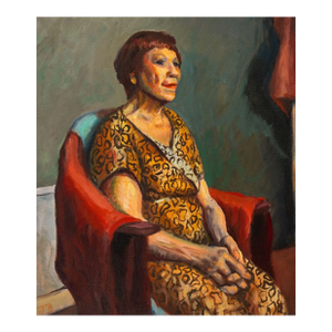 Fred Nelson Seated Woman Oil on Canvas, 1973
