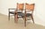 Paul McCobb for Directional Mid-Century Modern Sculpted Walnut Cane Back Armchairs, Pair For Sale - Image 13 of 13