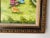 Green Vintage Karin “Picnic” Impressionist Oil on Canvas Painting – Framed For Sale - Image 8 of 12