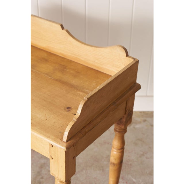 Brown 19th Century English Pine Wash Stand / Desk For Sale - Image 8 of 13