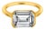 Natural Aquamarine Ring 6.5 14k Yellow Gold 2.94 TCW Certified For Sale