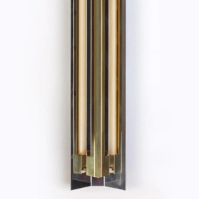 Medium Misalliance Solid Brass Wall Light by Lexavala For Sale - Image 4 of 5