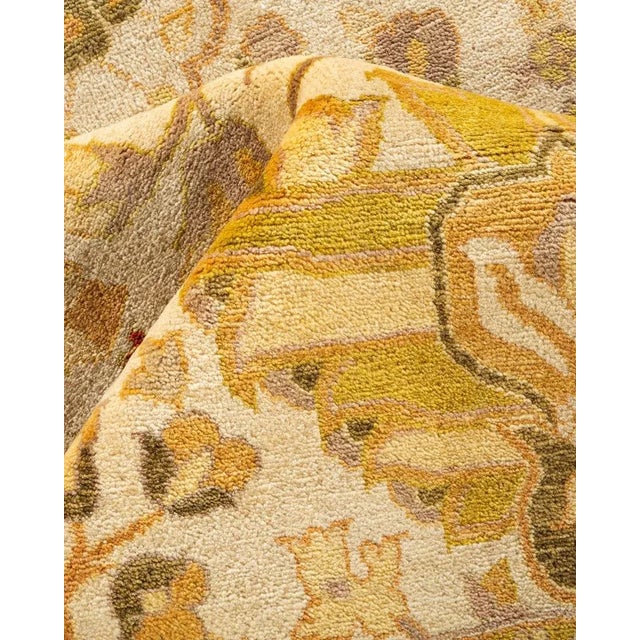 Textile Mogul, One-of-a-Kind Hand-Knotted Area Rug in Ivory, 8' 1" x 10' 3" For Sale - Image 7 of 8
