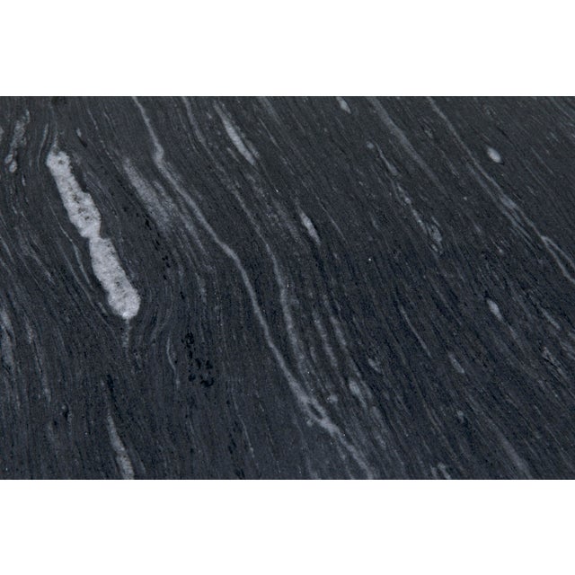 Not Yet Made - Made To Order NOIR Parker Side Table in Black Metal with Marble For Sale - Image 5 of 6