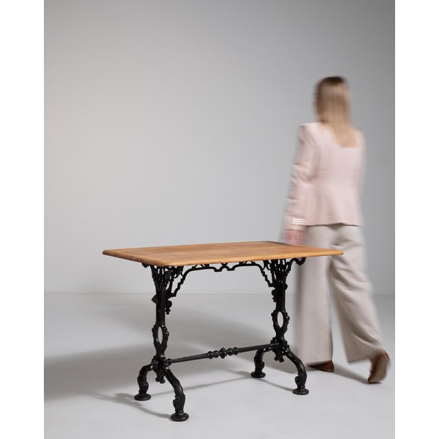 Cast Iron Bistro Table, Antique, France, Circa 1900 For Sale - Image 9 of 12
