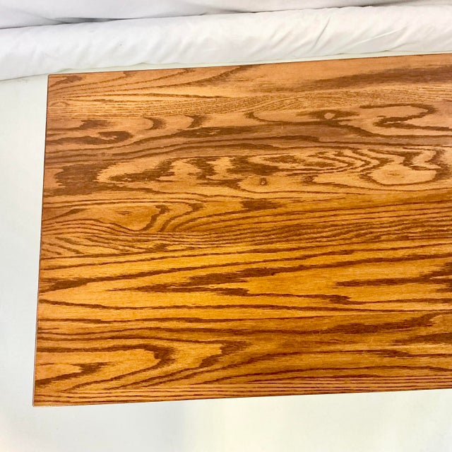 1990s Vintage Arts & Crafts America Shaker Oak Coffee Table, After Stickley. For Sale - Image 18 of 18
