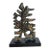 Signed Vintage Brutalist Abstract Bronze Sculpture on Marble Base For Sale