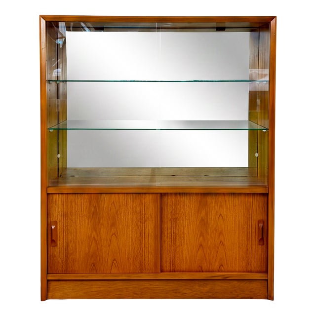 Teak Glazed Display Cabinet by Herbert Gibbs, 1960s For Sale