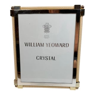 William Yeoward Crystal Classic Raffia Picture Frame 8 X 10 For Sale