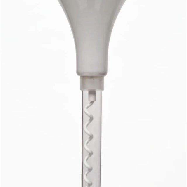 Modern White Acrylic Floor Lamp by Harco Loor, 1980s For Sale - Image 3 of 5