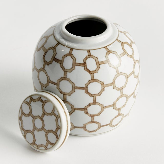 Kenneth Ludwig Chicago Province Link Lidded Jar For Sale - Image 4 of 5