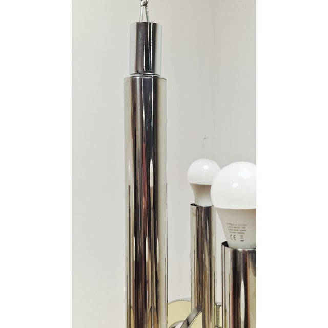Vintage Chandelier by Gaetano Sciolari for Sciolari, 1970s For Sale - Image 9 of 10