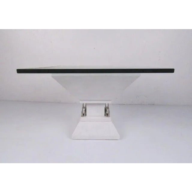 Mid-Century Modern Mid-Century Marble Pedestal With Griffin Detail For Sale - Image 3 of 7