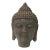 6" Vintage Iron Metal Finish Rustic Buddha Head Display Figure For Sale