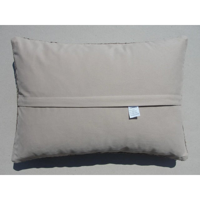 Brown Vintage Kilim Rug Pillow Cover For Sale - Image 8 of 9
