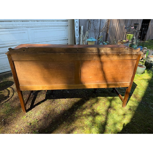 Wood 1920s Art Deco Jacobean Sideboard For Sale - Image 7 of 12