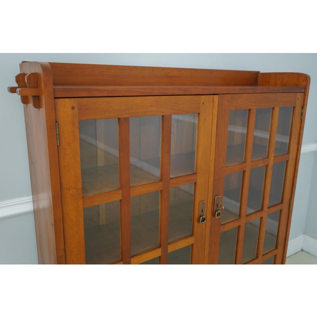 Stickley Arts & Crafts Cherry 2 Door Bookcase Chairish