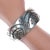 Contemporary 6.75" Rosco Scott Navajo Stering silver cuff bracelet For Sale - Image 3 of 6