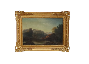French School Artist, Le Lavoir, Oil on Canvas, 19th Century, Framed