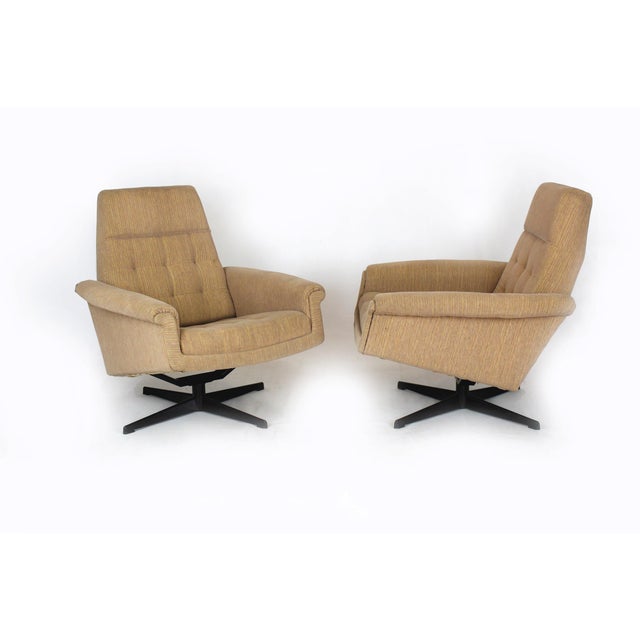 A rare and highly distinctive complete Czechoslovak lounge suite, attributed to Morávek & Munzar, 1970s. The set consists...