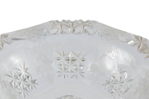 Antique Cut Glass Table Centrepiece, 1920 Glassware Sets