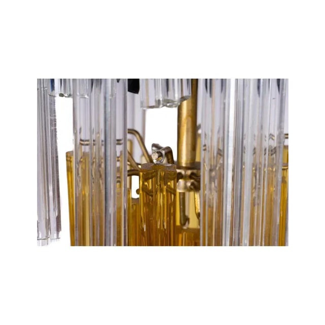 Yellow Murano Chandelier from Venini For Sale - Image 8 of 9