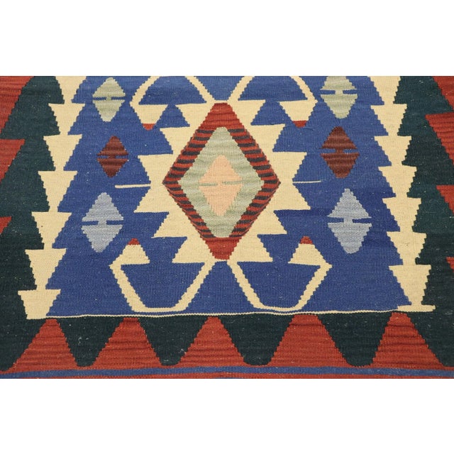 Vintage Persian Shiraz Kilim Rug - 03'00 X 04'00 For Sale - Image 4 of 9