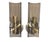 A stylish and elegant pair of vintage Italian wall sconces designed by Cristal Arte, circa 1960's. These refined Mid-...