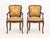 Pair of Louis XV Style Walnut Arm Chairs, with floral upholstered seat and backrest on four cabriole legs, "Oscar Deco...