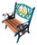 Cast Iron and Mahogany Children's Chair For Sale